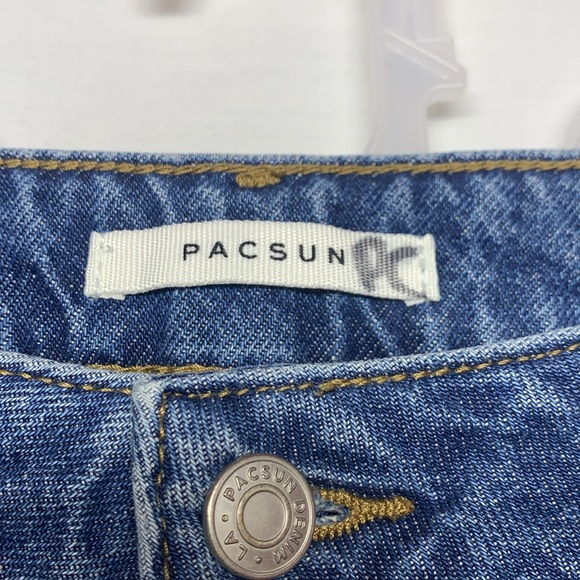 PacSun Blue Straight Leg Mom Jeans - Picture 6 of 11